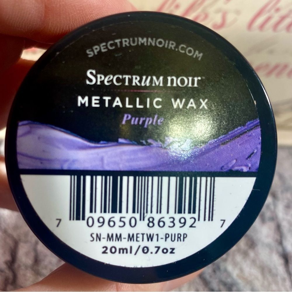 Spectrum Noir Metallic Purple Wax Water Based Gilding Wax 0.7oz 20ml NWT